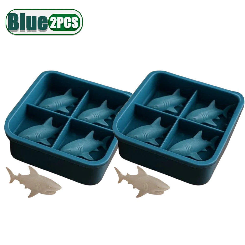 3D Shark Ice Mold – Silicone Whiskey & Cocktail Ice Tray