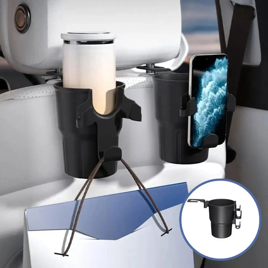 Car Headrest & Vent Cup Holder Organizer – Phone Mount & Hook Car Interior Organizer Oasis Select