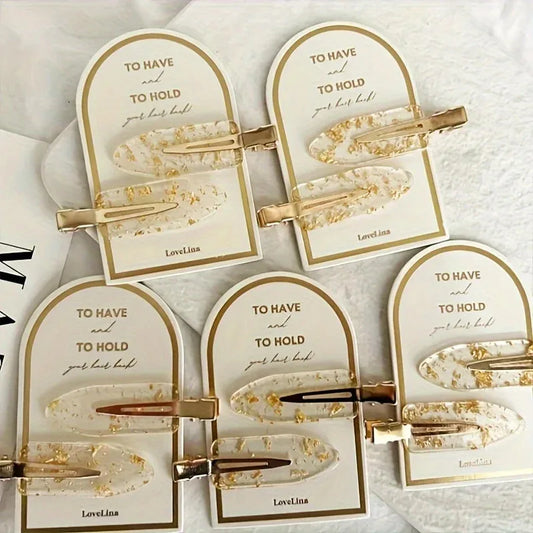 2-Pack Elegant Hair Side Clips – Trendy Bangs & Finishing Clips for Women Hair Clips Peaceful Pleasures Health and Wellness