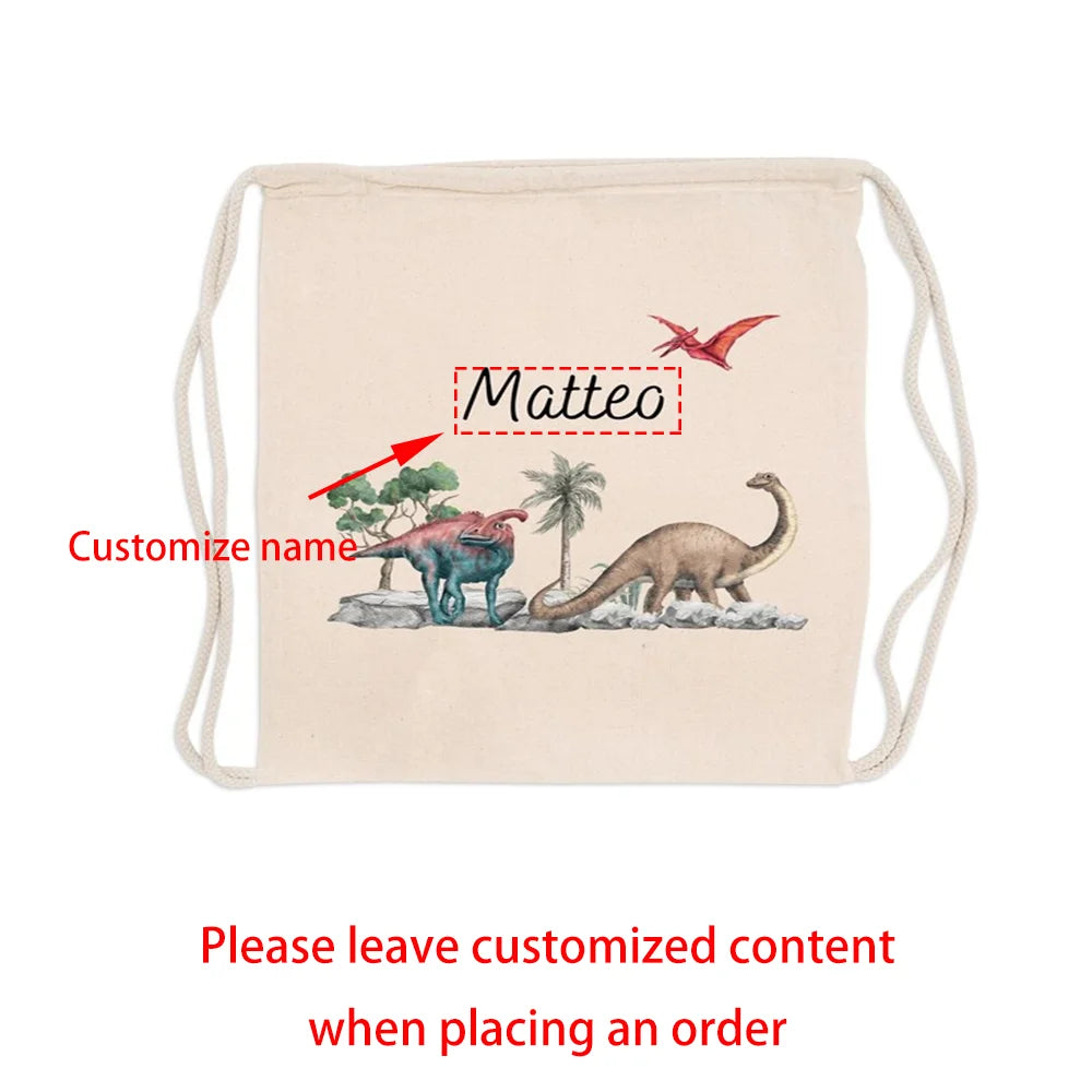 Custom Dinosaur Kids Backpack | Personalized Daycare & School Bag