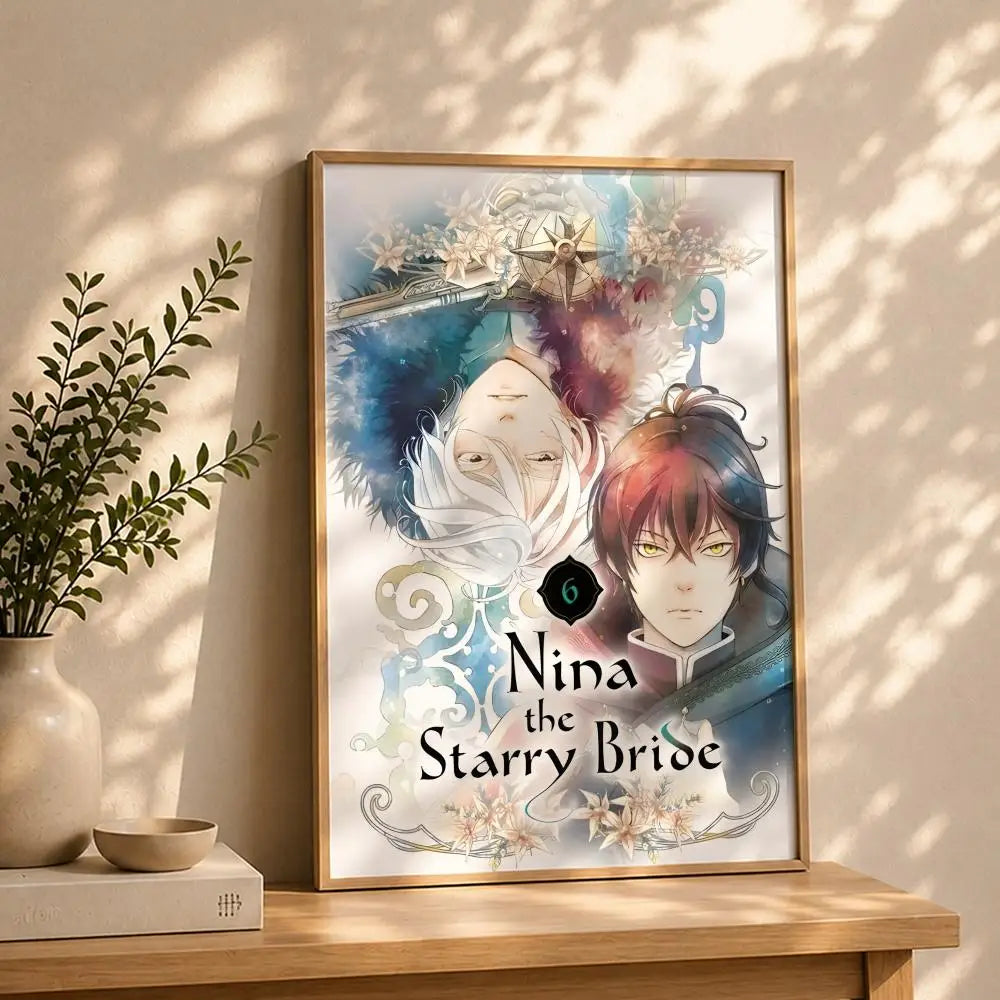 Manga N-Nina the Starry BrideS Poster HD Self Adhesive Waterproof Wall Art Ideal for Home Office Dorm Bedroom Great Gift Peaceful Pleasures Health and Wellness