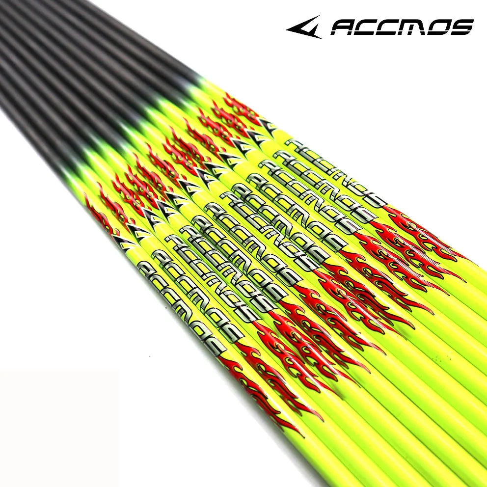 6 Archery Shooting Pure Carbon Arrow Shaft ID 4 2 Spine300 400 500