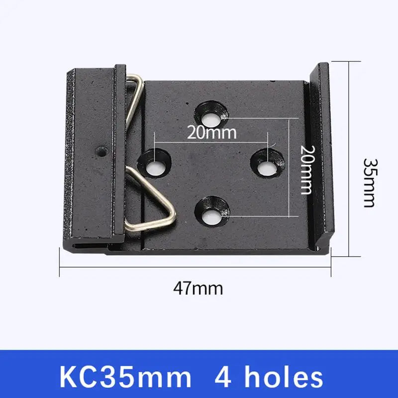 25/35/45MM Metal DIN Rail Fixed Clamp Clip Relay Mounting Buckle Simple Fixing Rack With Mounting Holes Peaceful Pleasures Health and Wellness 12