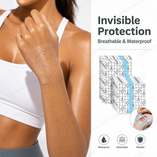 PU Waterproof Bandages Disposable Transparent Stretchable Adhesive Bandages Waterproof Protect Your Tattoos And Showers Peaceful Pleasures Health and Wellness