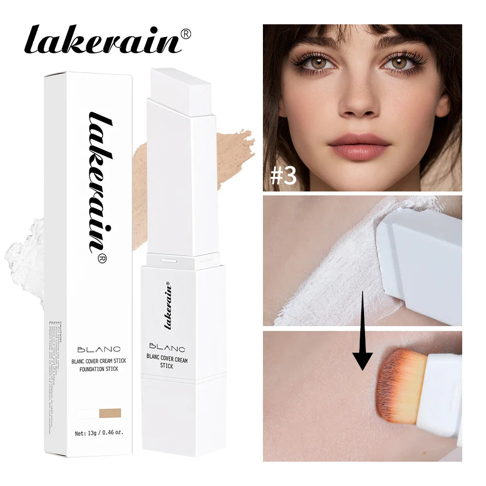 Blanc Cover Foundation Stick with Brush – Buildable, 5 Shades