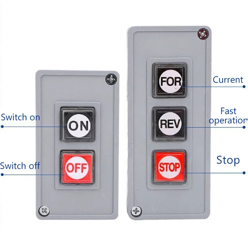 New TPB-2/3 Start Stop Button Switch Box Switch Control Motor Button Box 2-position TPB-2/3 Peaceful Pleasures Health and Wellness