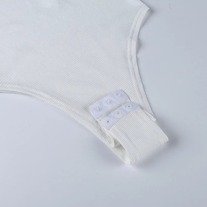 Women's Off Shoulder Halter Knit Bodysuit | Sexy Clubwear Top