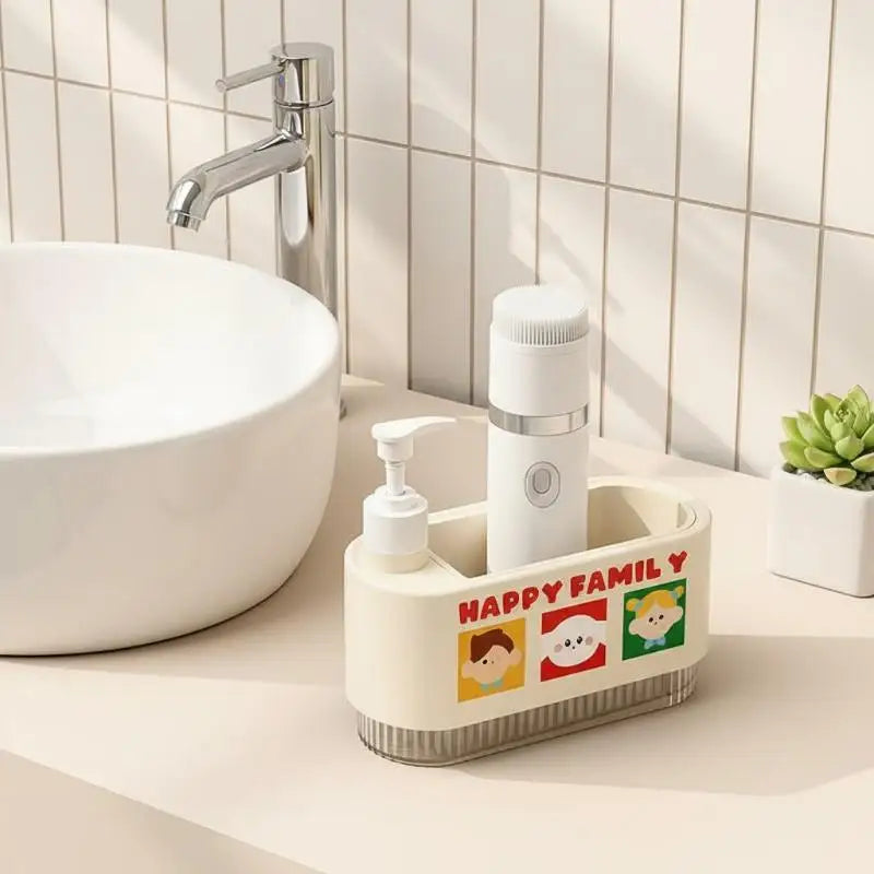 2-in-1 Dish Soap Dispenser with Sponge Holder | Kitchen Sink