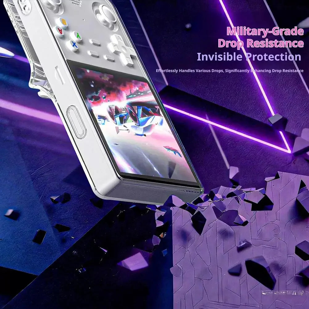 for R36 Ultra Game Console Transparent Protective Case Shockproof Anti-scratch Game Console Skin Cover Shell Game Protector Peaceful Pleasures Health and Wellness
