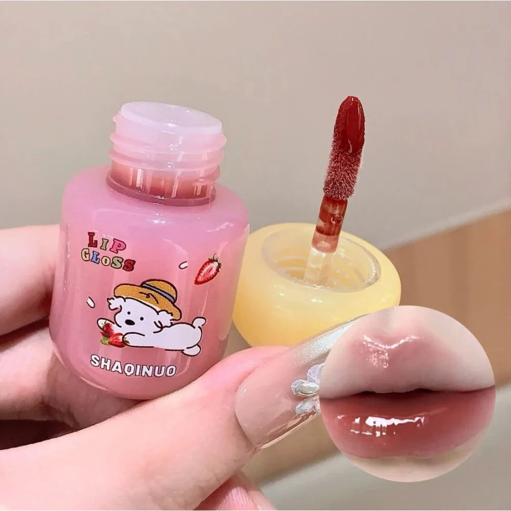 Mirror Jelly Lip Gloss – Hydrating Glass-Shine Lip Glaze | 6 Colors