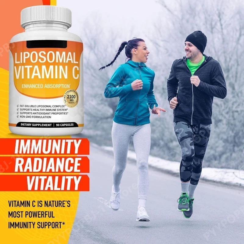 Liposomal Vitamin C 2100mg Vegan 90 Capsules | MCT Sunflower