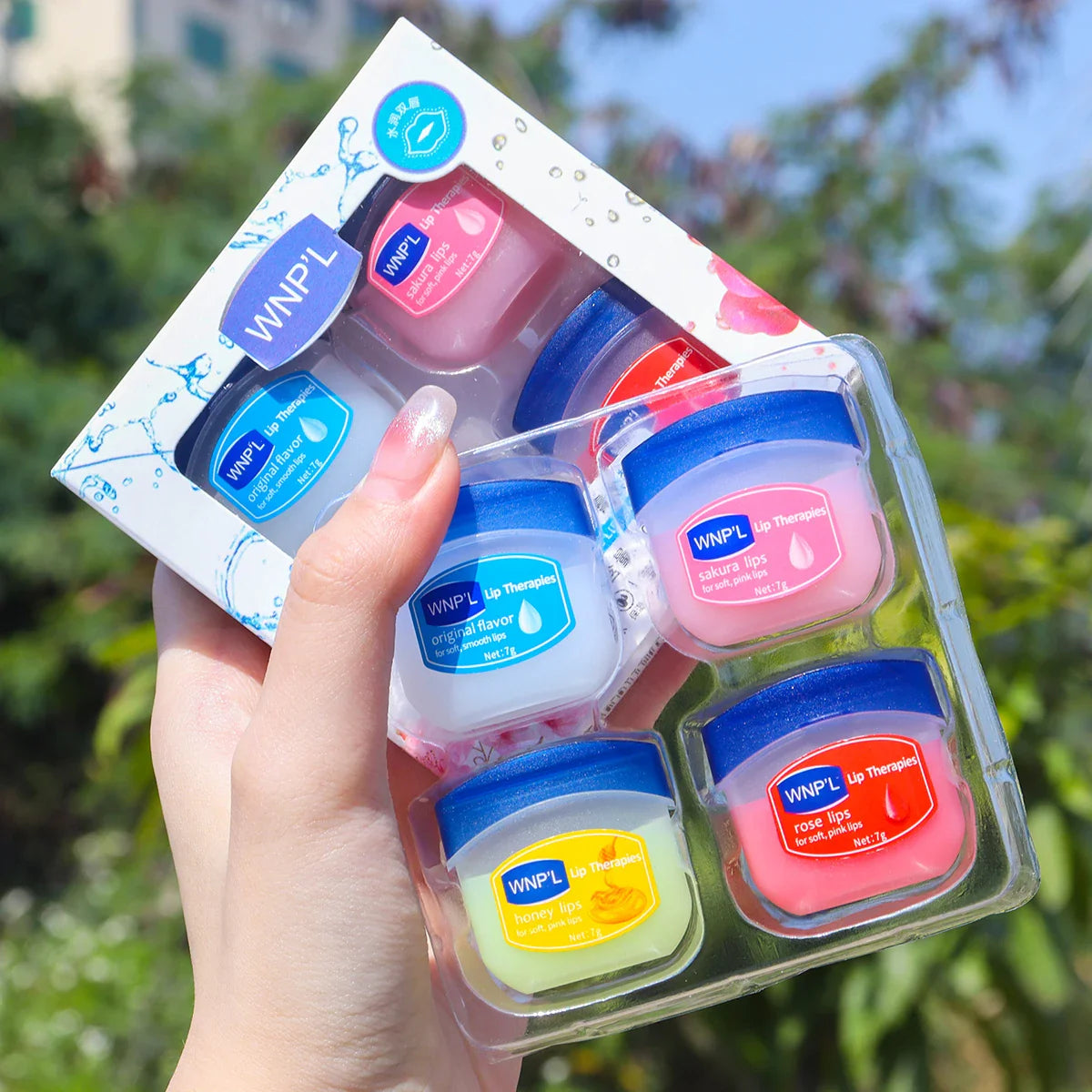 LAIKOU Natural Lip Mask & Balm Set – Moisturizing Lip Care Kit