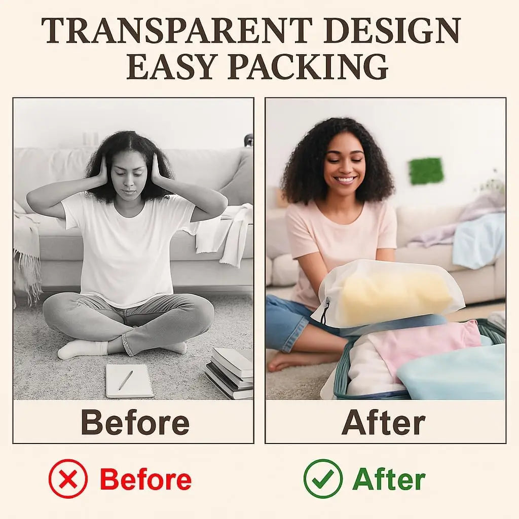 18-Pack Clear Travel Shoe Bags – Water-Resistant PEVA Drawstring Travel Accessories Peaceful Pleasures Health and Wellness