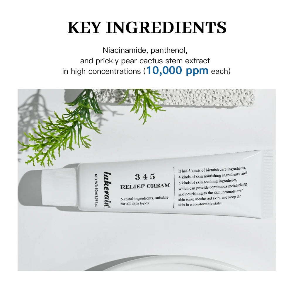 345 Relief Cream Address Blemishes Nourish Skin And Provide Moisturizing And Calming Lifting Beauty Moisturizer Korean Product Peaceful Pleasures Health and Wellness