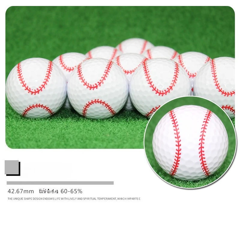 Pattern Printed 3-Layer Practice Golf Balls | Gift Collection Set