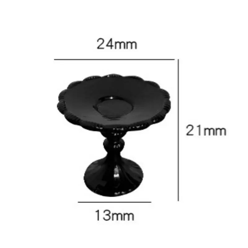 1:12 Miniature Cake Stand Retro Tray | Dollhouse Decor Prop