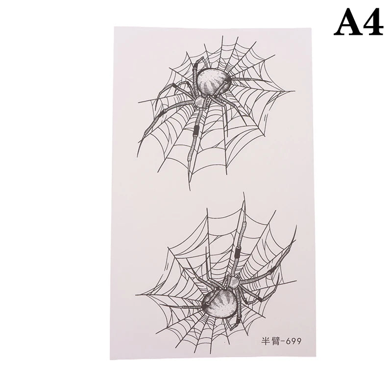 Spider Web Temporary Tattoo Sticker | Punk Cobweb Body Art
