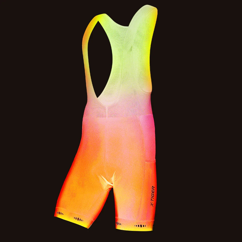 X-TIGER Men's Winter Thermal Cycling Bib Shorts – 5D Gel Pad