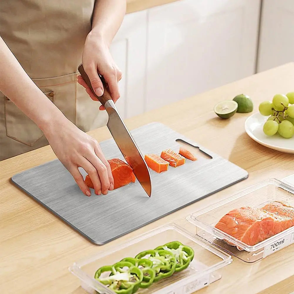 304 Stainless Steel Cutting Board – Mildew-Proof Kitchen Board