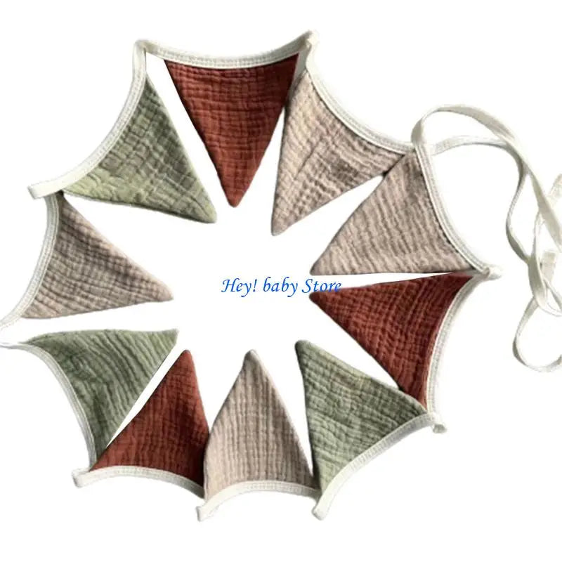 Multicolor Triangle Pennant Bunting Flag Baby Garland Décor