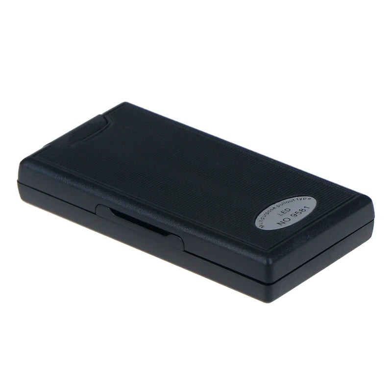 New Portable Pullout Illuminated LED Glass Magnifier with 3 LED Lights 2.5x 45x Peaceful Pleasures Health and Wellness