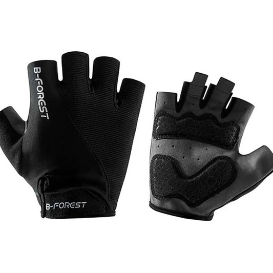 1 Pair Half Finger Cycling Gloves For Men Women Shockproof Breathable Sports Fitness Gloves,Anti-slip Mountain Gloves Peaceful Pleasures Health and Wellness Black XL