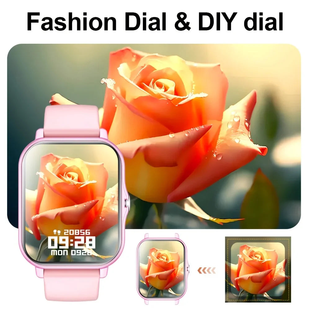 ERUN Smartwatch 1.83" Touch Display, Alexa, Silicone Strap