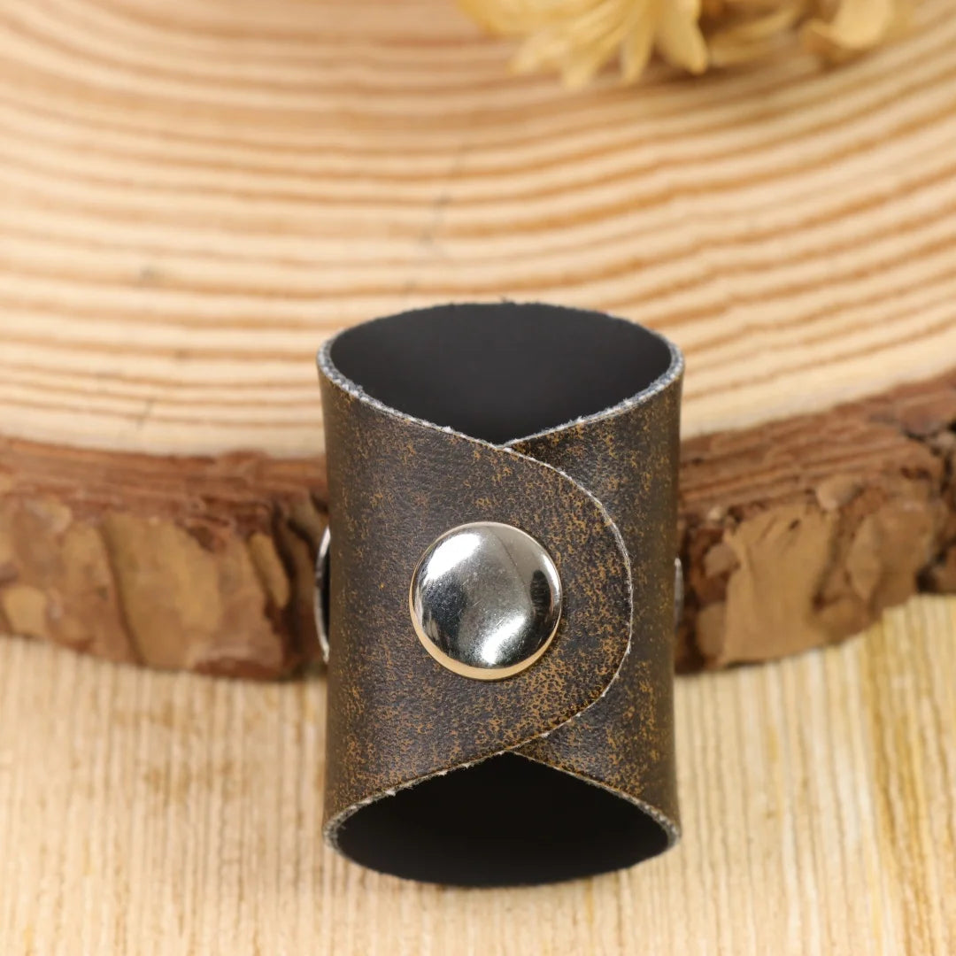 Western Cow Head Square Scarf Buckle Retro Metal Denim Clip Unisex PU