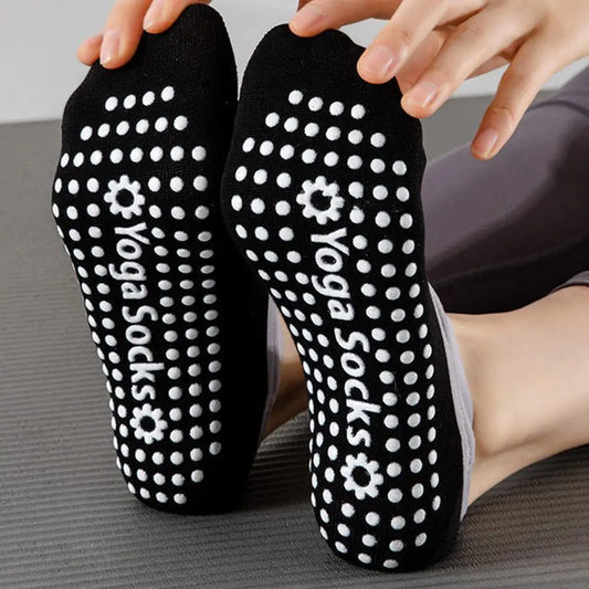 Anti-Slip Yoga Socks for Women - Breathable Backless Grip Socks for Ballet, Pilates, Barre & Dance Non-Skid Sports Socks Peaceful Pleasures Health and Wellness