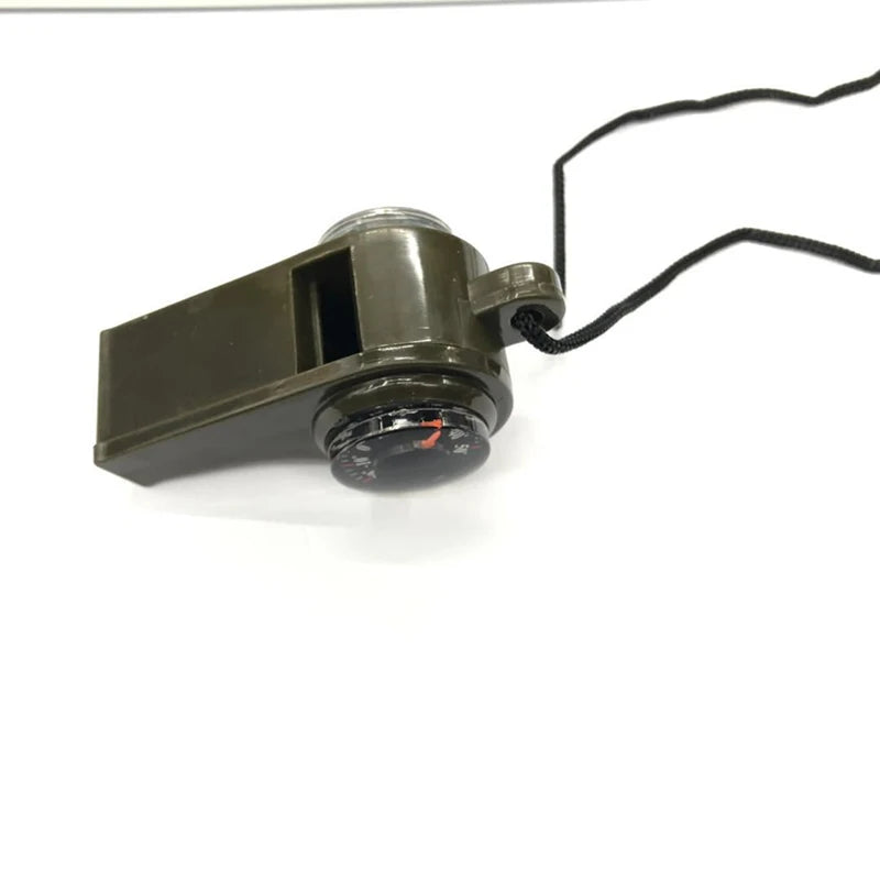 Outdoor Whistle Plastic Multi-functional Three-in-one Whistle Life-saving Whistle Compass Thermometer Whistle Referee Whistle Peaceful Pleasures Health and Wellness