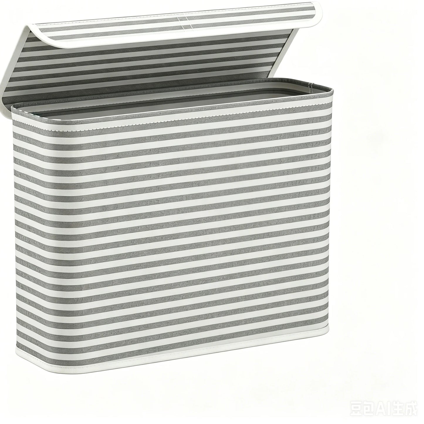Foldable Fabric Toilet Paper Storage Basket with Lid | 12 Rolls