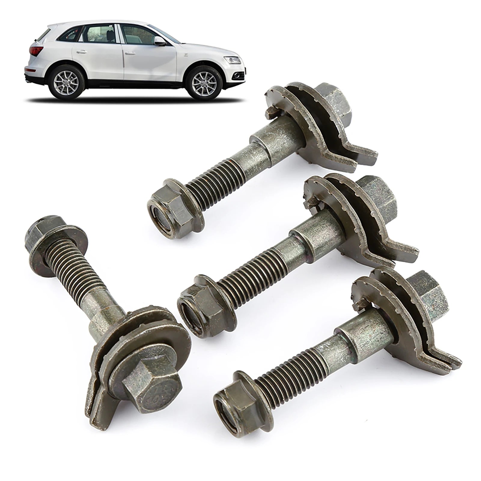 2/4pcs 13mm Steel Adjustable Camber Bolt Kit for Vehicle Wheel Alignment Camber Correction Cam Bolt Set Peaceful Pleasures Health and Wellness