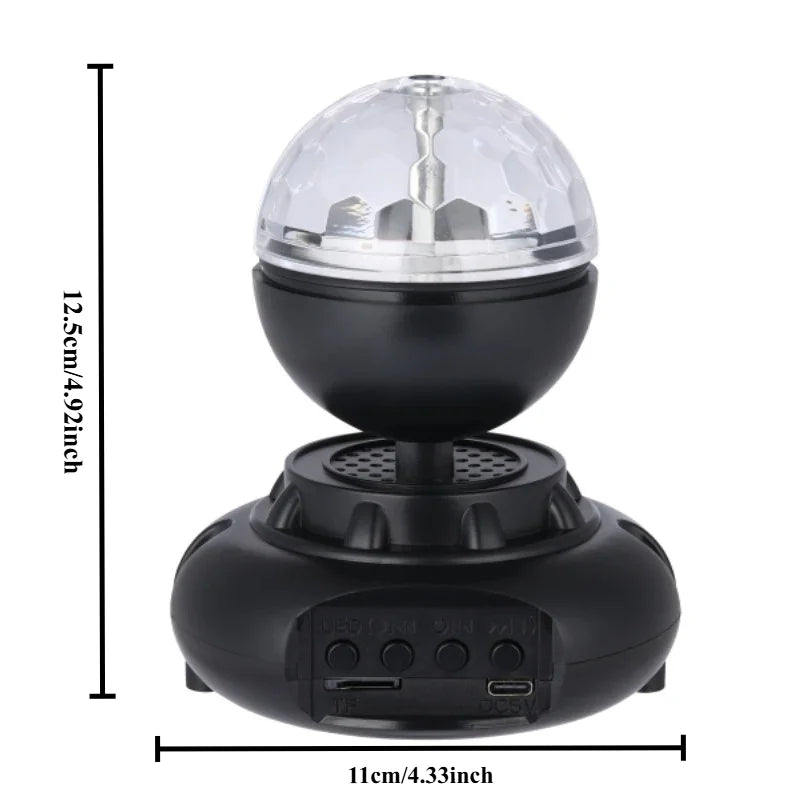 Bluetooth Disco Ball Speaker RGB LED Rotating Party Light