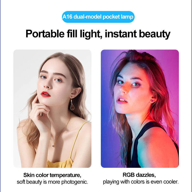 Led Light Ring With Tripod Magnetic Absorption Fill Light Lamp Selfie Led Light Portable Rechargeable Led Lamp Photography LED Peaceful Pleasures Health and Wellness