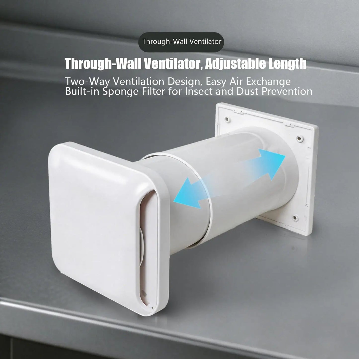 Through-Wall Ventilation Kit – Exhaust & Intake Vent Set