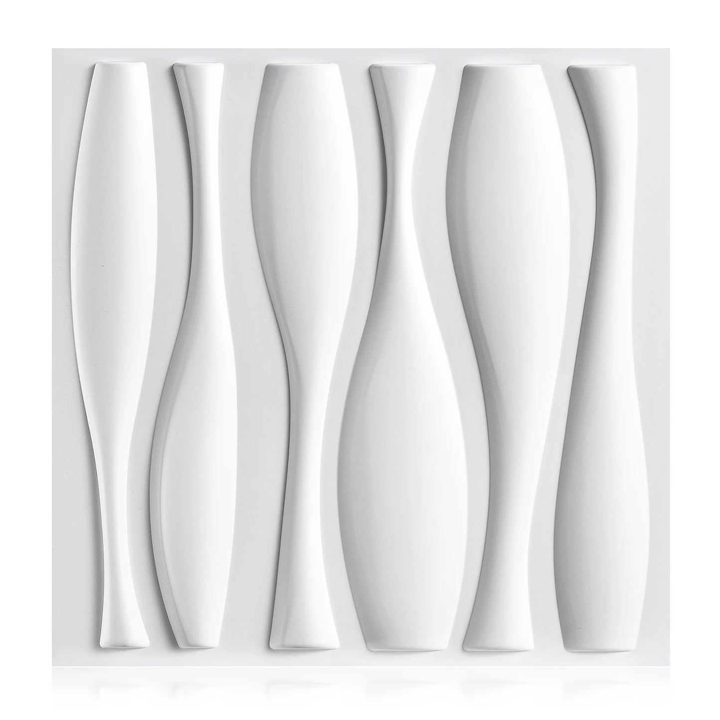 3D Wall Panels for Interior Wall Decor, Modern Diamond Textured Accent Wall Paneling for Gaming Living Room TV Wall Background Peaceful Pleasures Health and Wellness water bottle white 20pcs