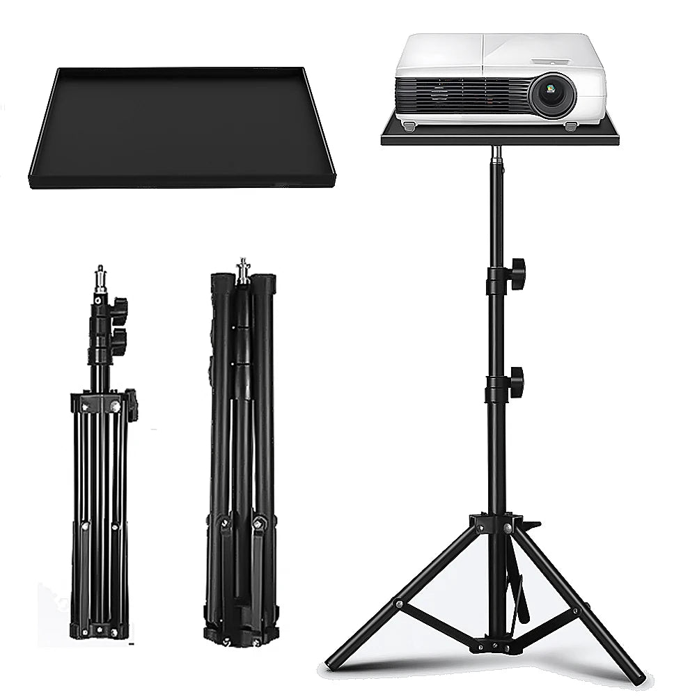 Projectors Tray 1/4inch Thread Tripod Tray Height Adjustable DJ Equipment Holder Telescopic Rod Standing for Laptop DSLR Camera Peaceful Pleasures Health and Wellness
