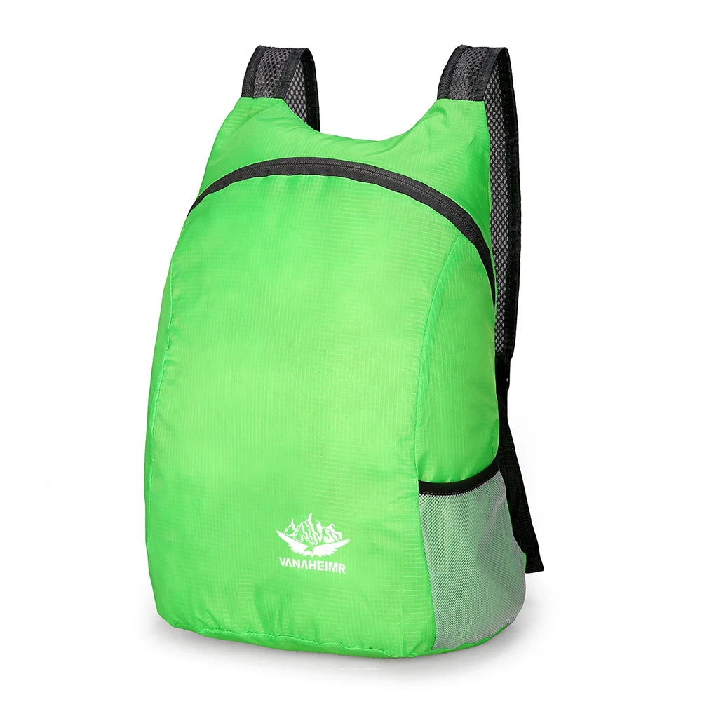 Foldable Waterproof Hiking Daypack – Lightweight Travel Bag Peaceful Pleasures Health and Wellness Green spain