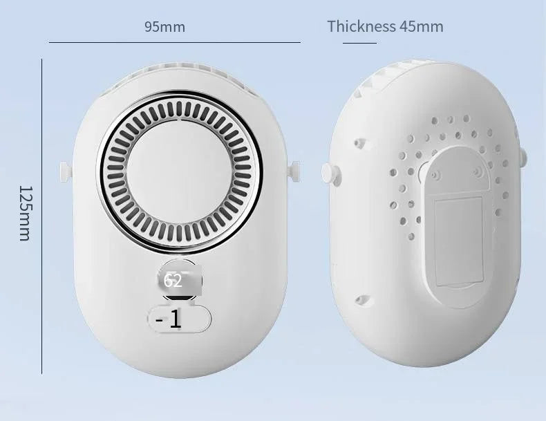 URGGU Portable Waist-Clip Fan – Hands-Free Outdoor Personal Fan