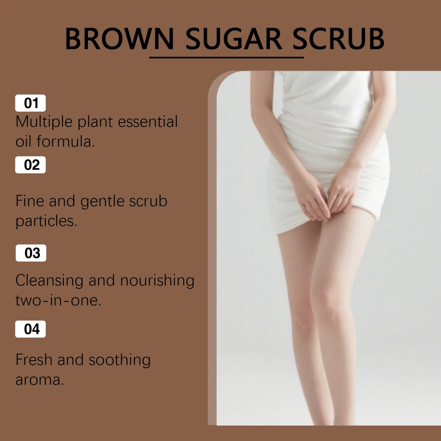 OceAura Brown Sugar Body Scrub | Exfoliate & Soften Skin