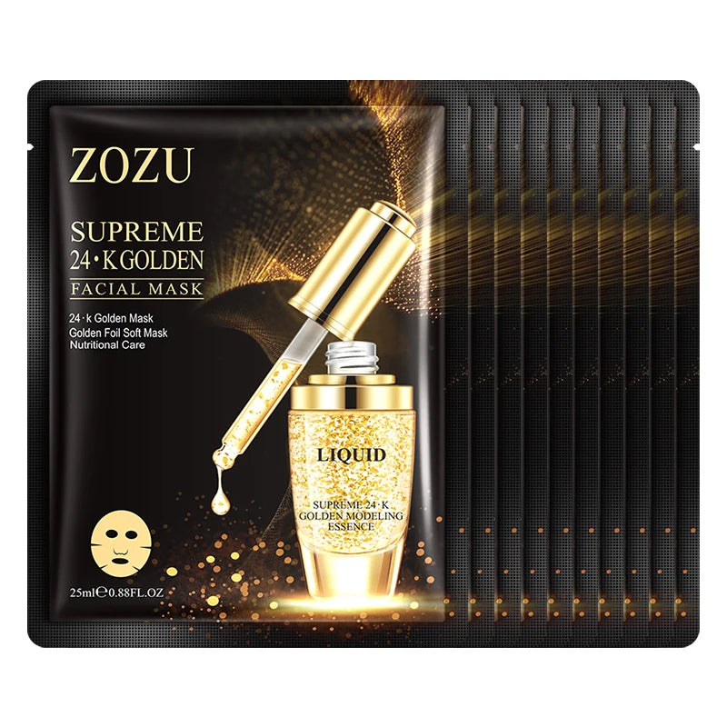 BIOAOUA 24K Gold Face Mask – Anti-Aging Moisturizing Sheet Mask