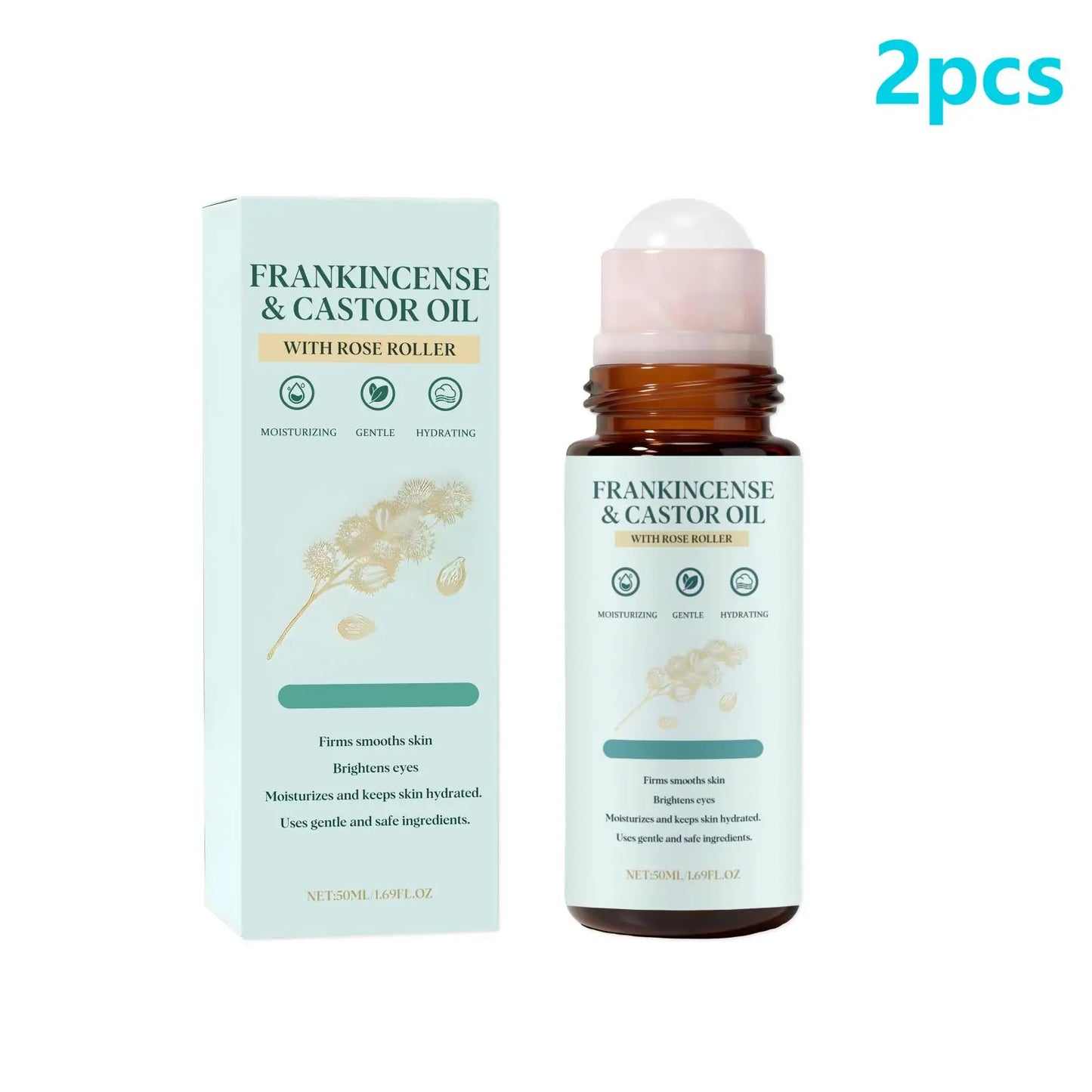 Frankincense & Castor Oil Roll-On Body Oil | 50ml Hydrating