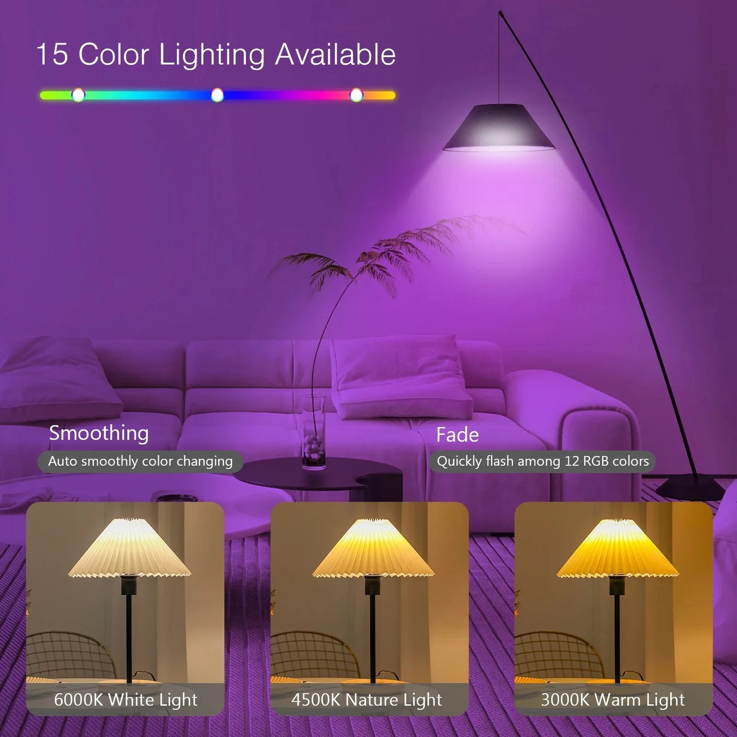 GGbingo 3 Color Temperatures Rechargeable Light Bulbs Remote Control Battery Operated Light Bulb with Timer Dimmable Lamp Peaceful Pleasures Health and Wellness