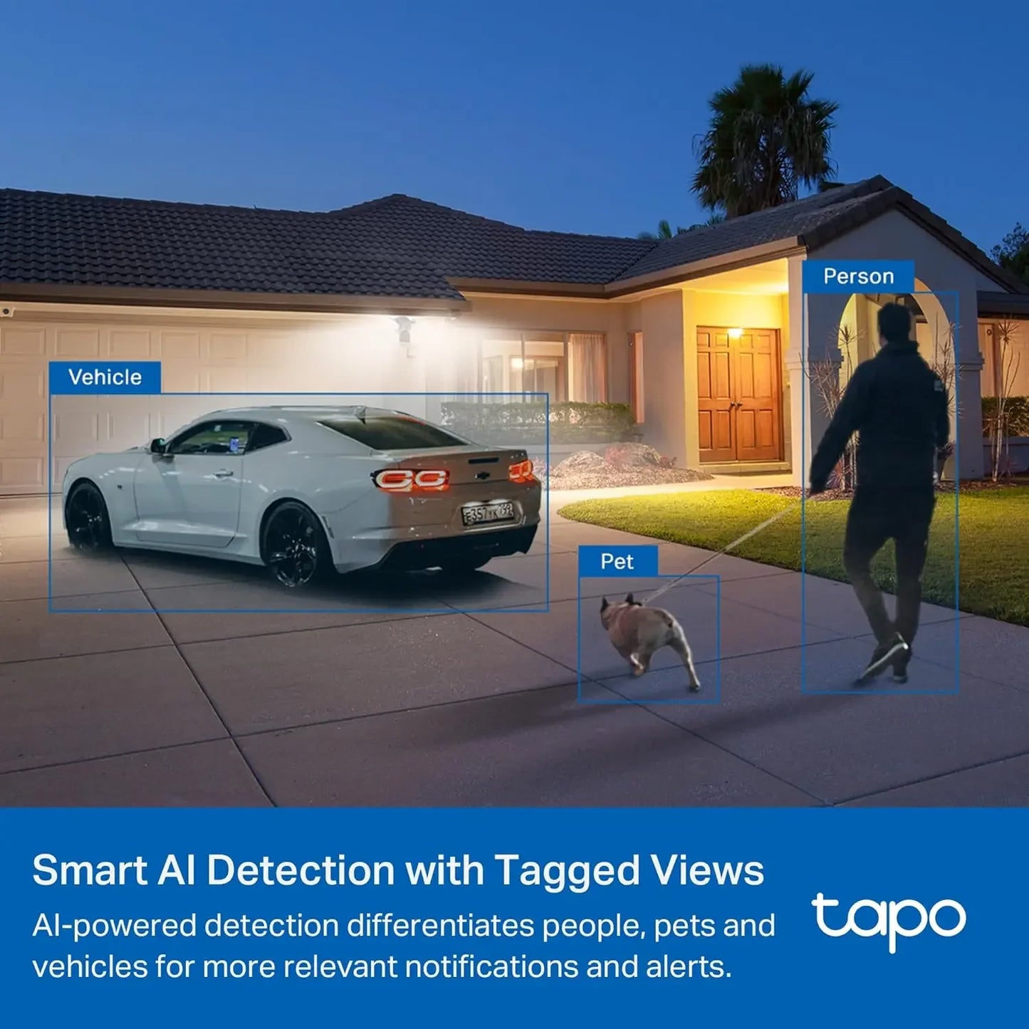2K Outdoor Security Camera with Floodlight - Motion Detection, 24/7 Recording, No Subscription Required Peaceful Pleasures Health and Wellness