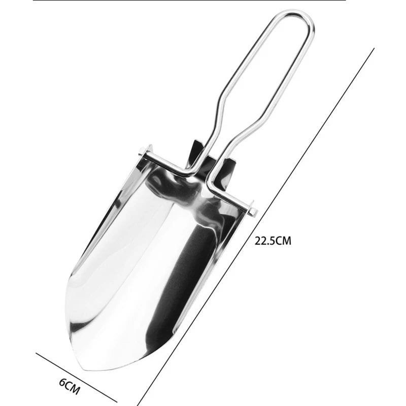 Stainless Steel Folding Ice Scoop – Multifunctional Bar & Kitchen Tool Peaceful Pleasures Health and Wellness green M