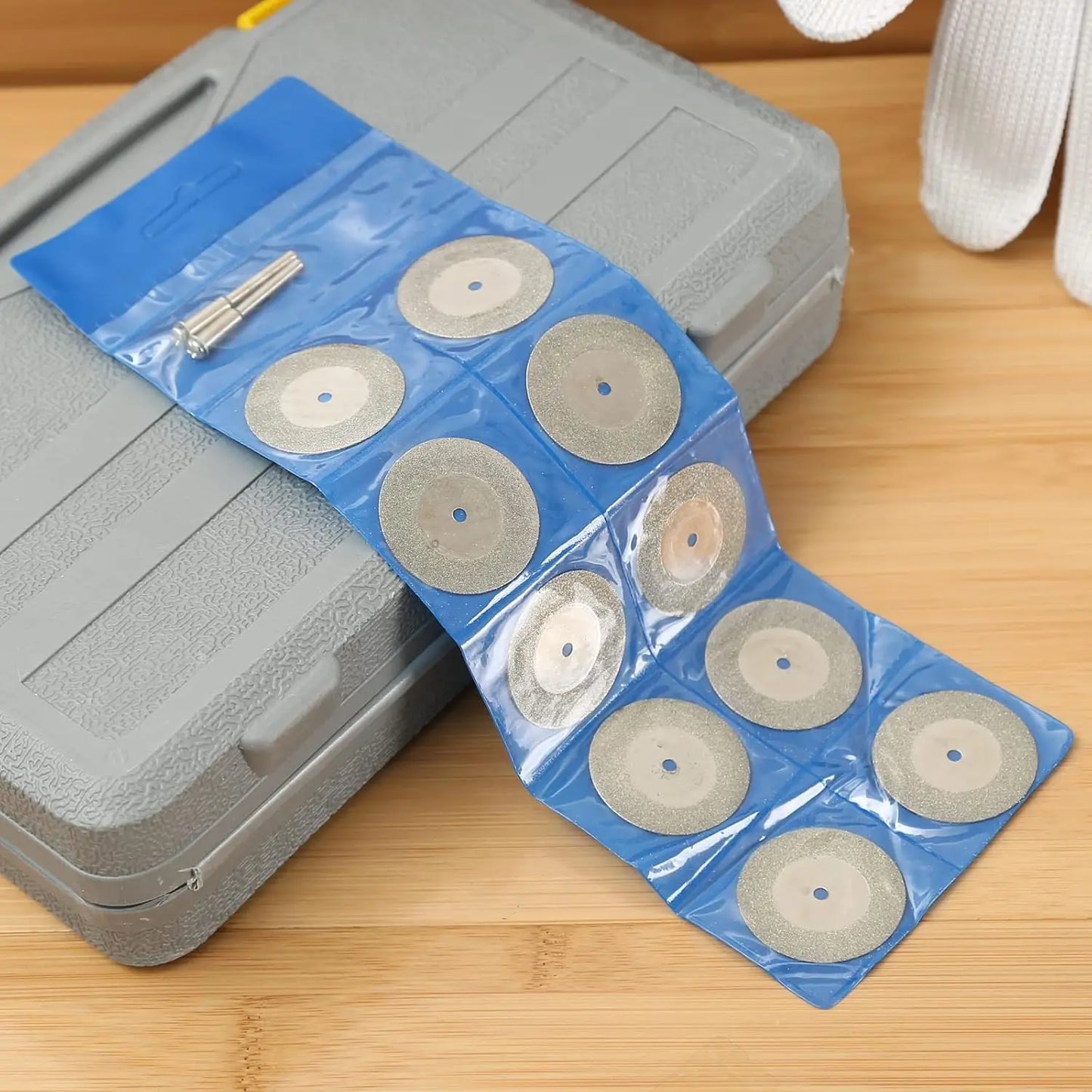 Diamond Cutting Disc Set 10pc – 16–40mm Rotary Cut-Off Wheels