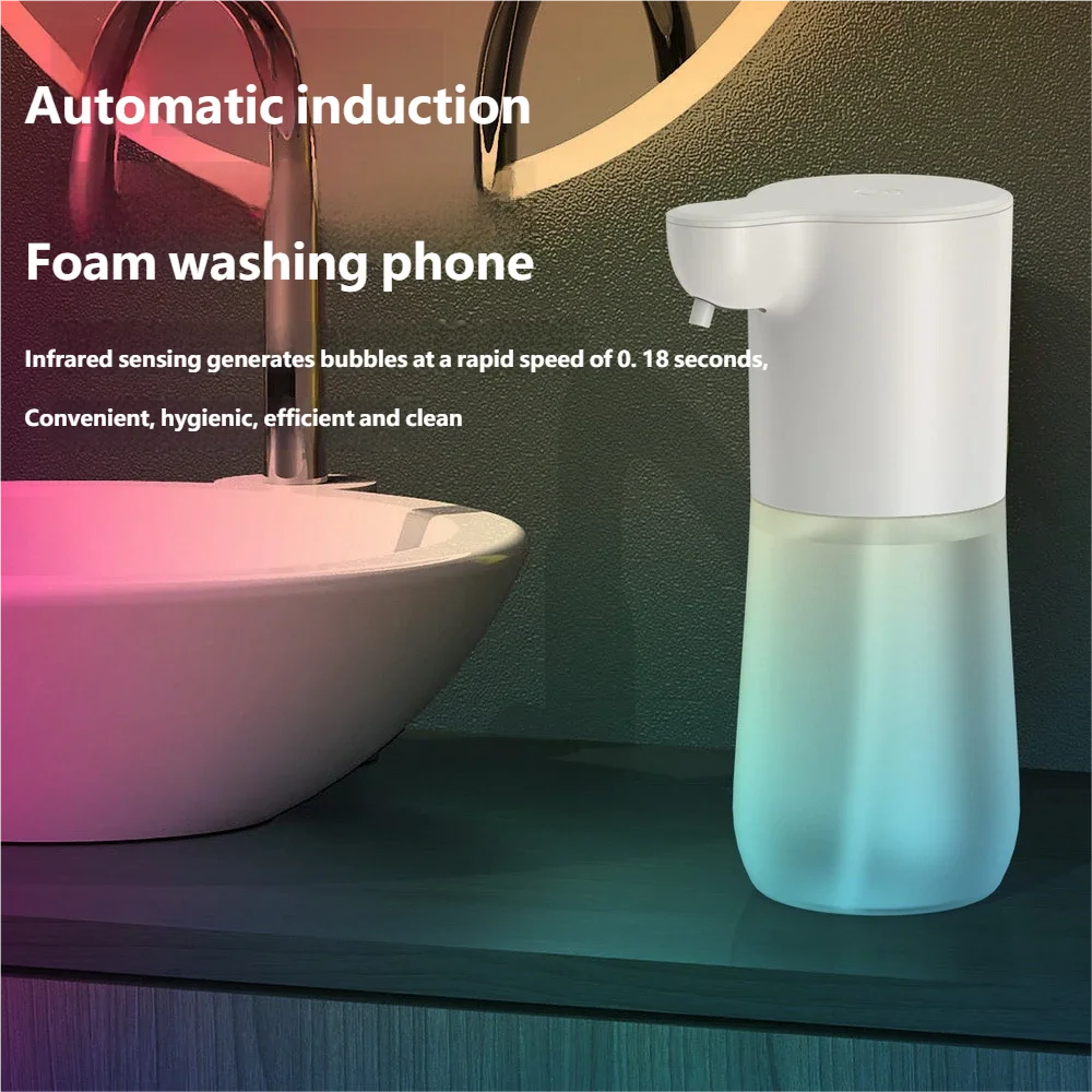 HOMEFISH Smart Sensor Automatic Soap Dispenser 350ml USB Charging Contactless Soap Foam Dispenser Hand Sanitizer Machine Peaceful Pleasures Health and Wellness