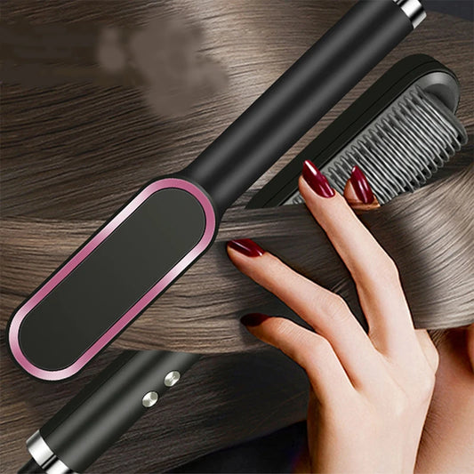 Hair Dryer Comb Curling Irons Beauty Products Hair Brushes Fast Heating Hair Straightener Comb Peaceful Pleasures Health and Wellness