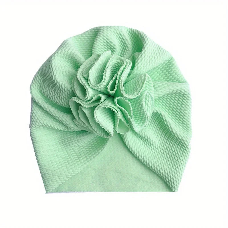 Baby Flower Turban Hats – Soft Head Wraps for Newborns 1–3Y
