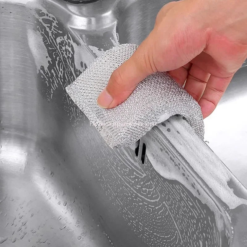 4pcs, Kitchen Dishwashing Sponge, Does Not Hurt Pot Brush Pot Artifact, Household Scratch-free Cleaning Sponge Wipe Peaceful Pleasures Health and Wellness